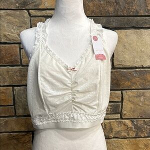 White Lace Cacique 26/28 Bralette NWT